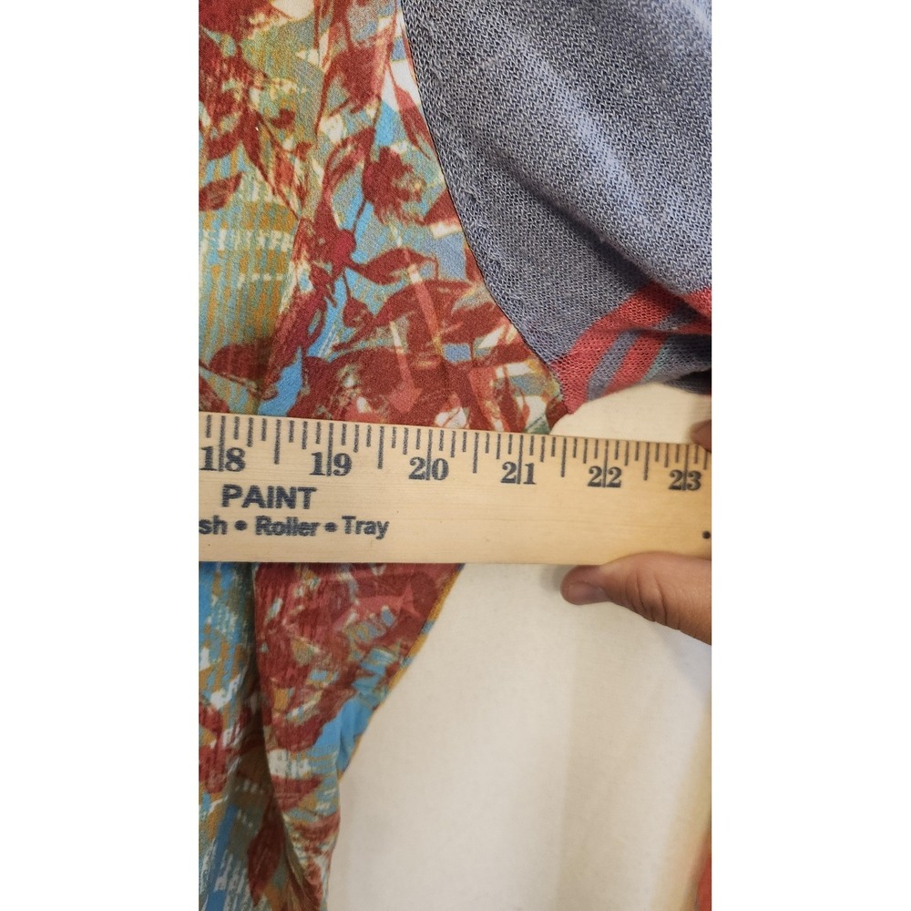 Sundance Cardigan Sweater Womens L Multi Silk Front Floral Lightweight Knit Boho - Picture 6 of 12